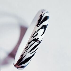 Zebra Bangle Bracelet